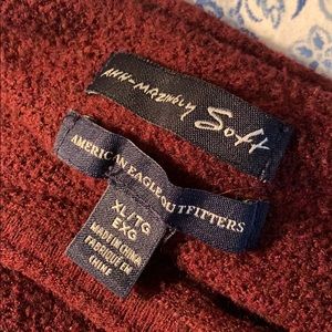 Super cute sweater with stripes on sleeves